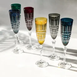 6 flûtes à champagne couleur Belair