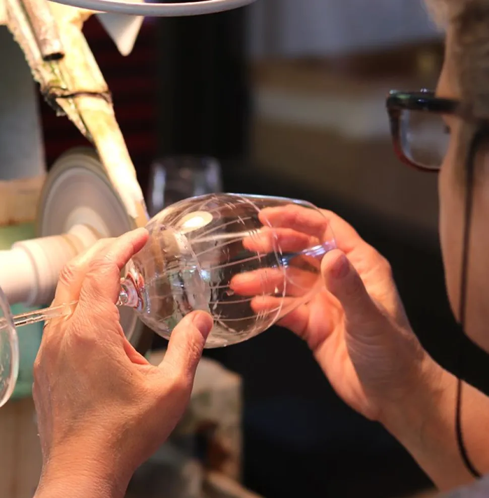 6 flûtes cristal artisanal prosseco