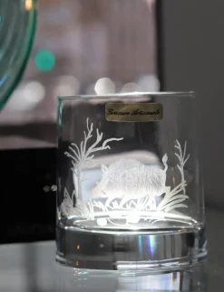 6 gobelets cristal chasse