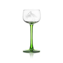 6 verres alsace taillés cigogne