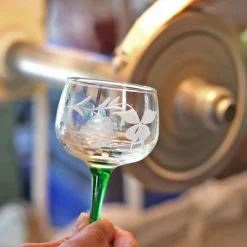 6 verres bas alsace taillés t.s