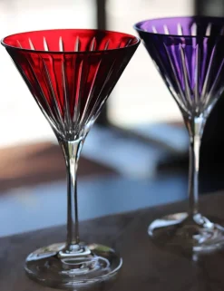 6 verres cocktail cristal couleur timeless