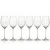6 verres cristal vin rouge maturo