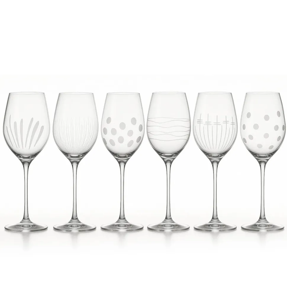 6 verres cristal vin rouge maturo