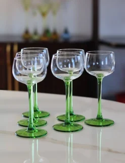 6 Verres vin blanc alsace uni