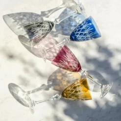 4 verres vin couleur Royal