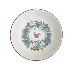 Assiette creuse roses des neiges