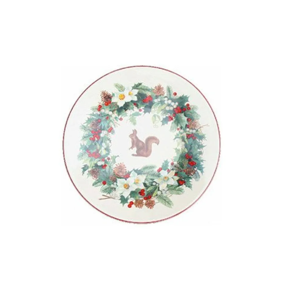 Assiette pain roses des neiges