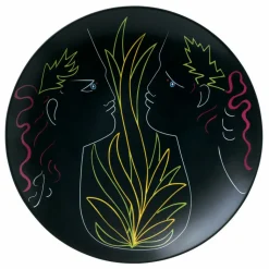 Assiette plate coupe 31 cm Orphée et Eurydice Jean Cocteau Raynaud