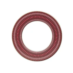 Assiettes à dîner Arcadia Rouge Baccarat x2