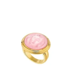 Bague aréthuse rond cristal Lalique