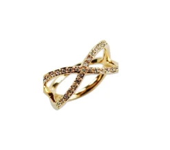Bague infinity cristaux swarovski®