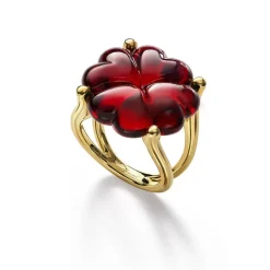 Bague trèfle baccarat