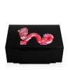 Boîte bijoux dragon laqué noir Lalique 88 EX