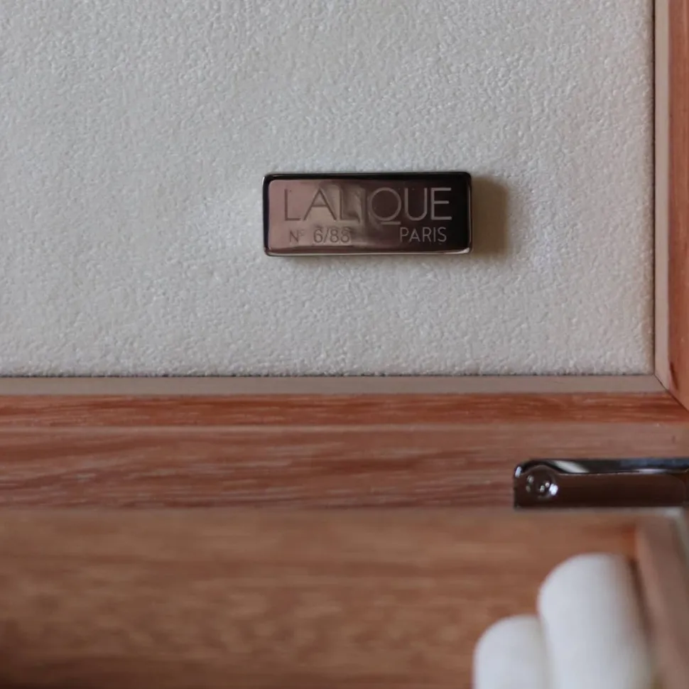 Boîte bijoux dragon laqué noir Lalique 88 EX