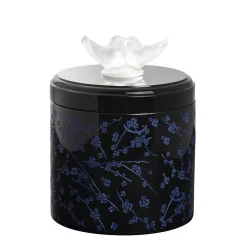 Boîte fleurs de cerisier noir lalique