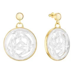 Boucles d’oreilles 3 hirondelles lalique