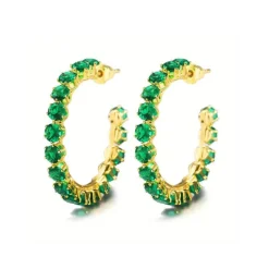 Boucles d’oreilles éclat verdoyant
