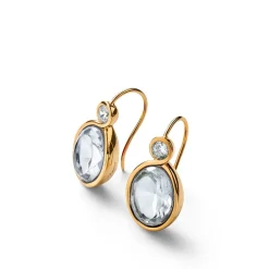 Boucles d’oreilles croisé vermeil baccarat