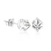 Boucles d’oreilles cube cristal clair