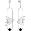 Boucles d’oreilles duo hirondelles lalique