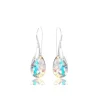 Boucles d’oreilles goutte d’eau cristal irisé