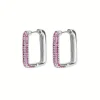 Boucles d’oreilles rose Glamour Geometrics