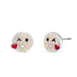 Boucles d’oreilles smiley « je t’aime »