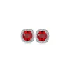 Boucles d’oreilles vintage rouge