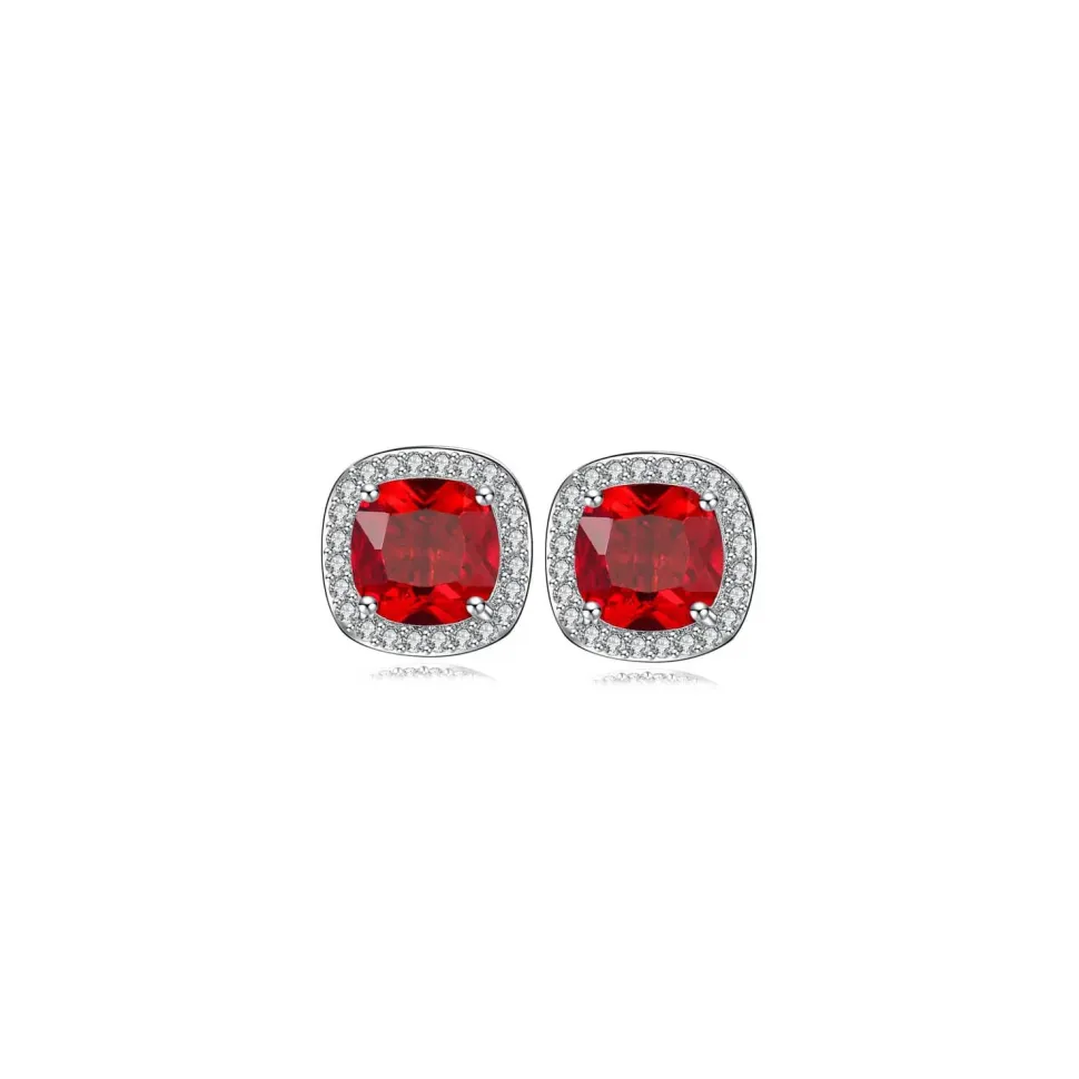 Boucles d’oreilles vintage rouge