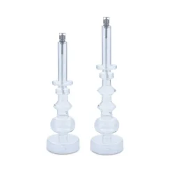 Bougeoir lampe à huile incolore