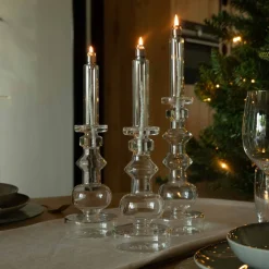 Bougeoir lampe à huile incolore