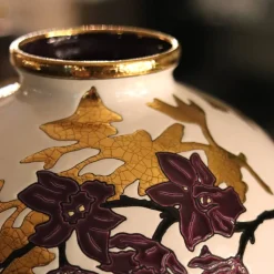 Boule coloniale à l’ombre des fleurs Émaux de Longwy