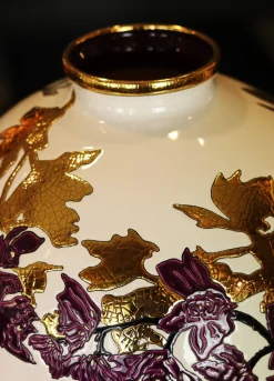 Boule coloniale à l’ombre des fleurs Émaux de Longwy