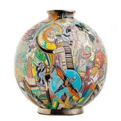 Boule coloniale Nouveau monde Guive Khosravi & Émaux de Longwy