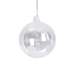 Boule de Noël bulle ronde irisée