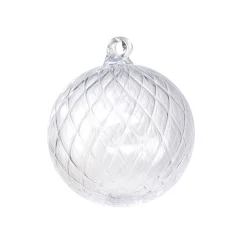 Boule de noël cristal taille diamant