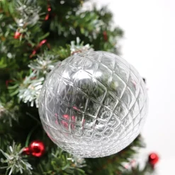 Boule de noël cristal taille diamant