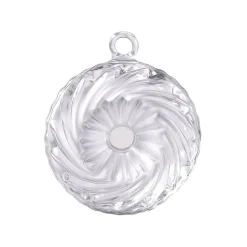 Boule de noël en cristal kouglof 2019 satine cristal clair