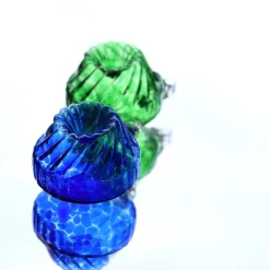 Boule de noël en cristal kouglof 2019 bleu