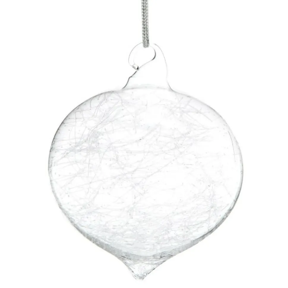 Boule de noël verre givrée n°5