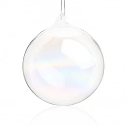 Boule de noël verre irisée n°14