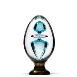 Boule d’escalier cristal turquoise