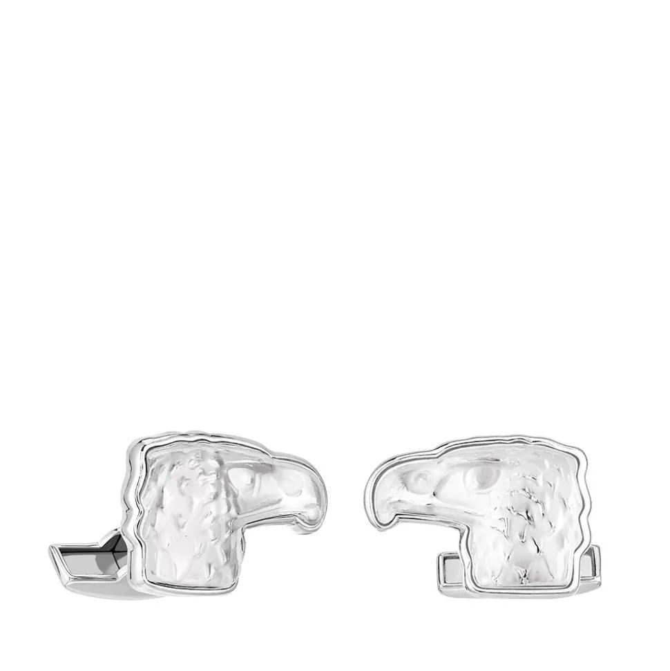 Boutons manchettes aigle lalique