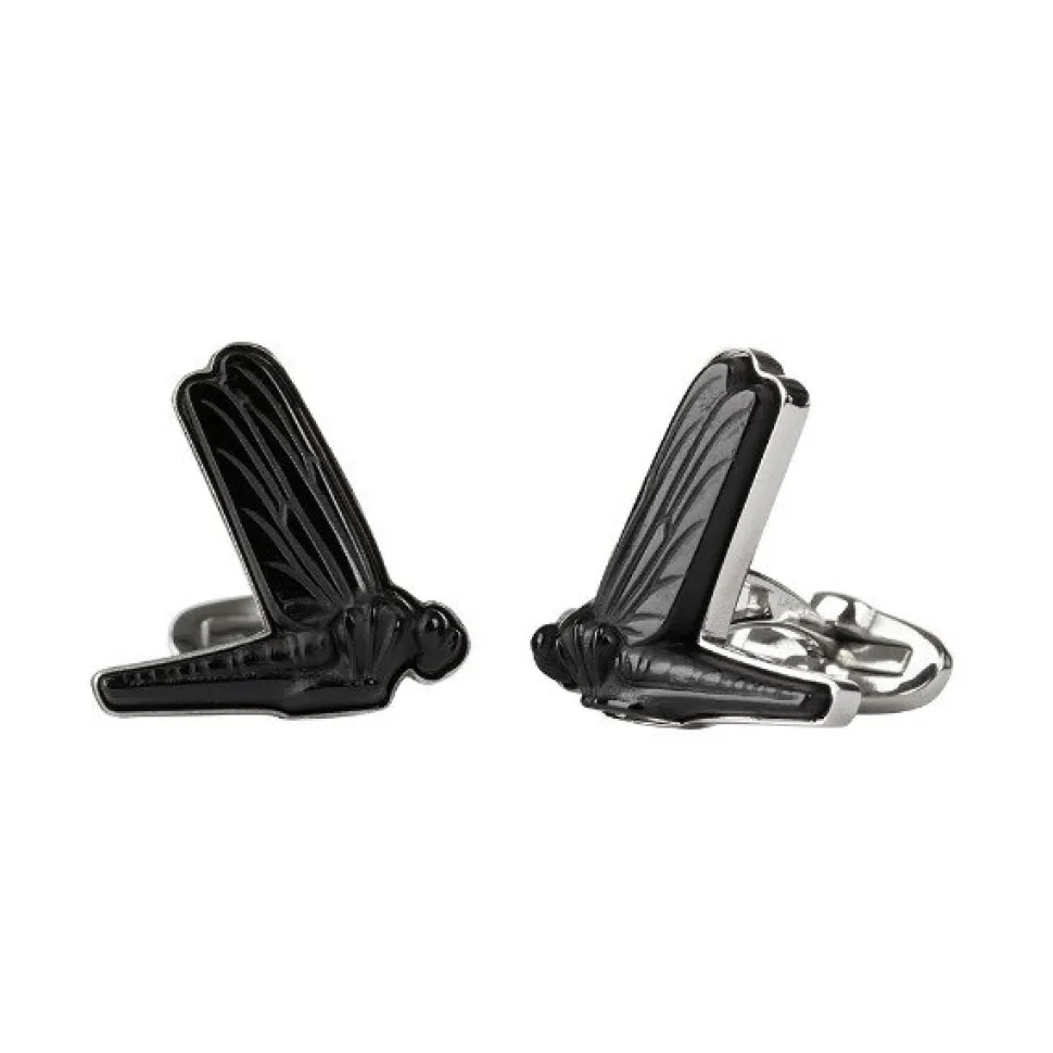 Boutons manchettes libellule lalique