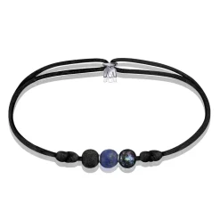 Bracelet lapis-lazuli Michaël Vessière