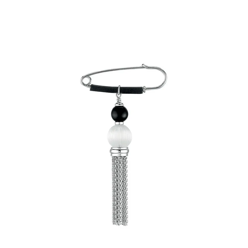 Broche vibrante pompon lalique