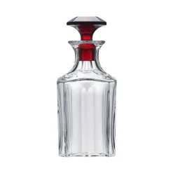 Carafe Harcourt bouchon rouge Baccarat
