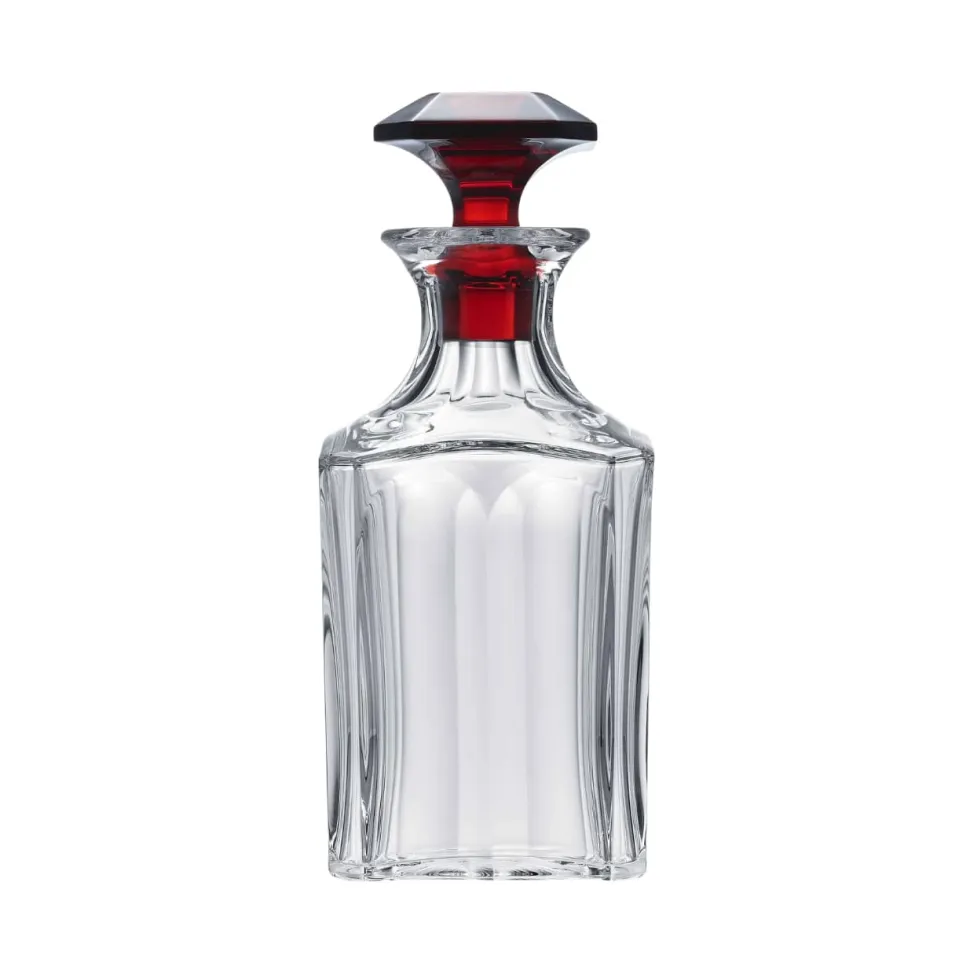 Carafe Harcourt bouchon rouge Baccarat