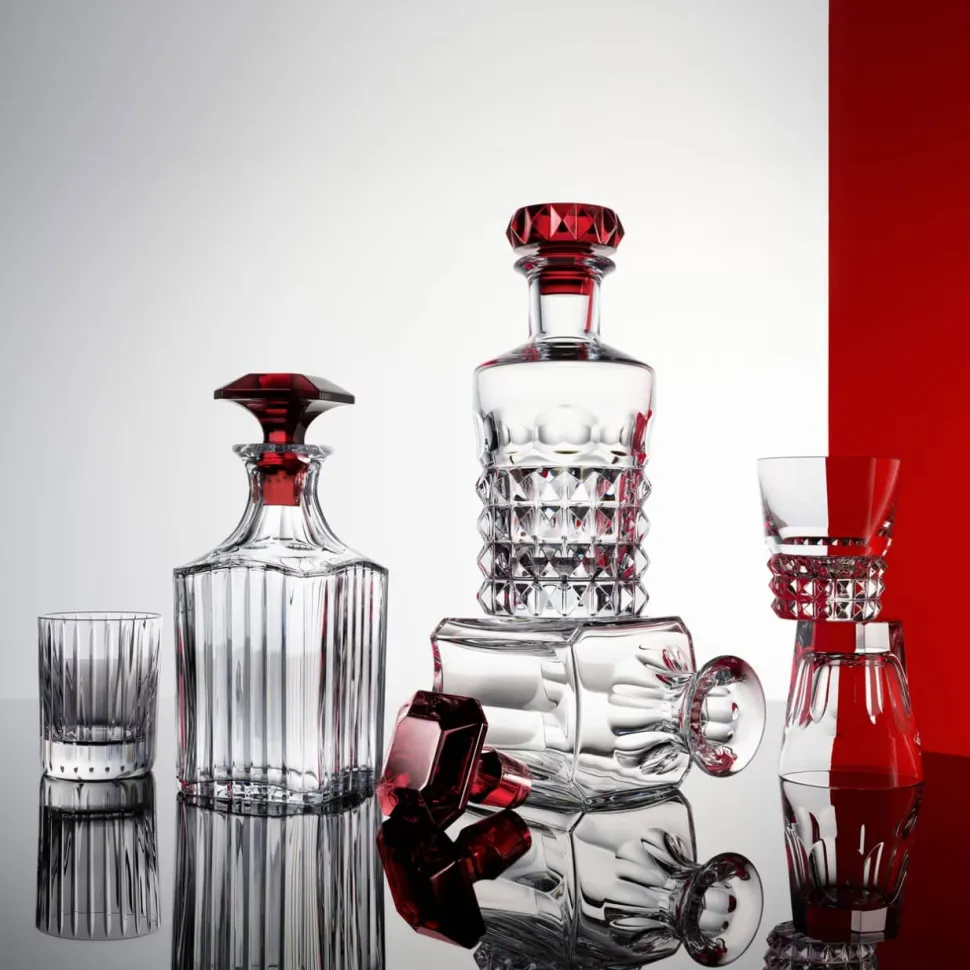 Carafe Harmonie bouchon rouge Baccarat